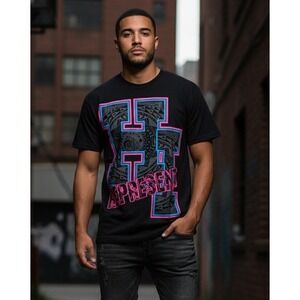 SHAKA ACTIVE Graphic T Shirt Black Men's‎ Hi Represent Design Size L Streetwear